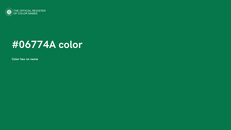 #06774A color image