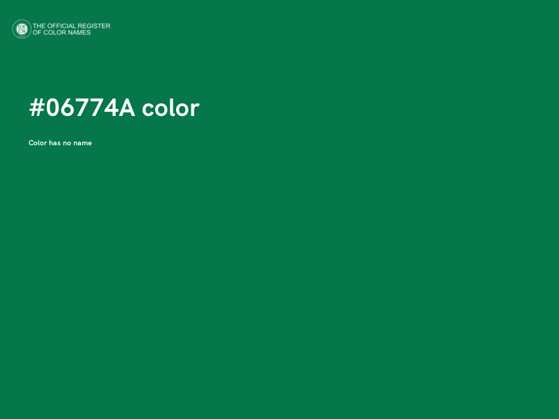 #06774A color image