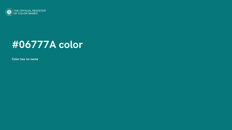#06777A color image