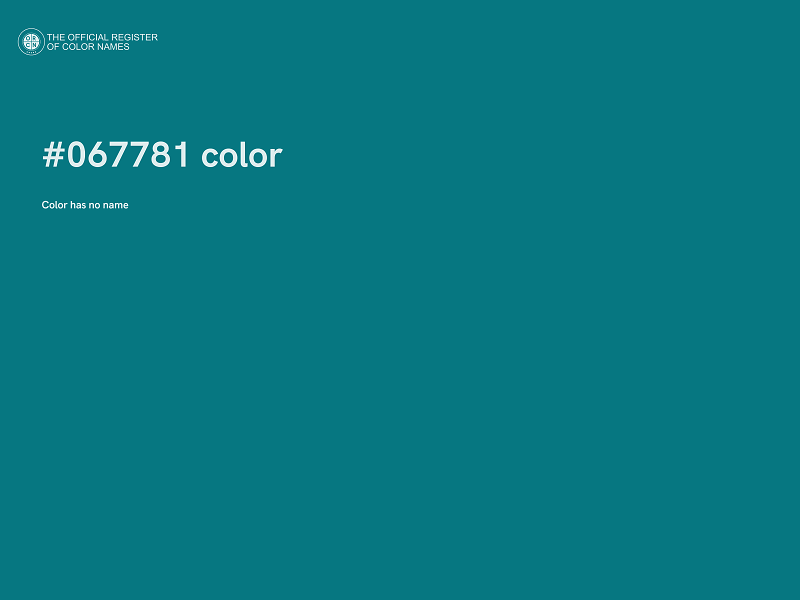 #067781 color image