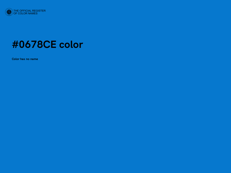 #0678CE color image