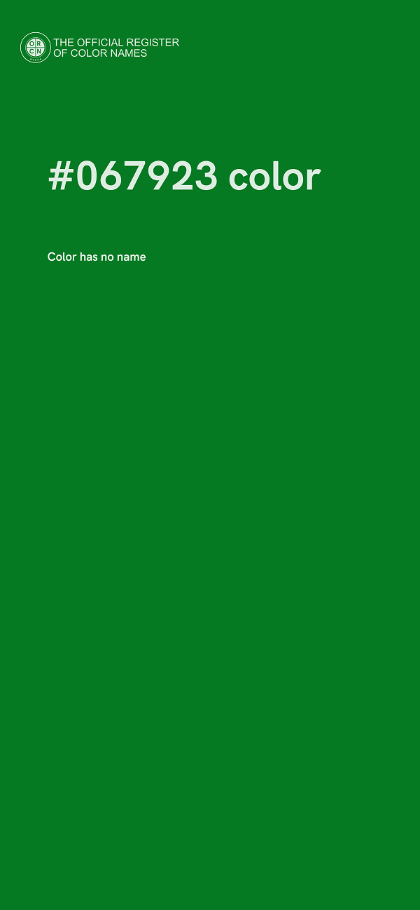 #067923 color image