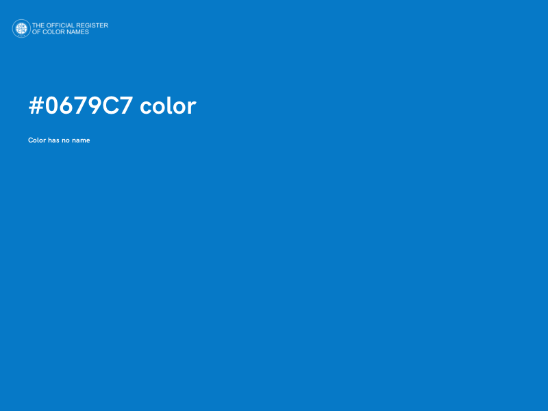 #0679C7 color image