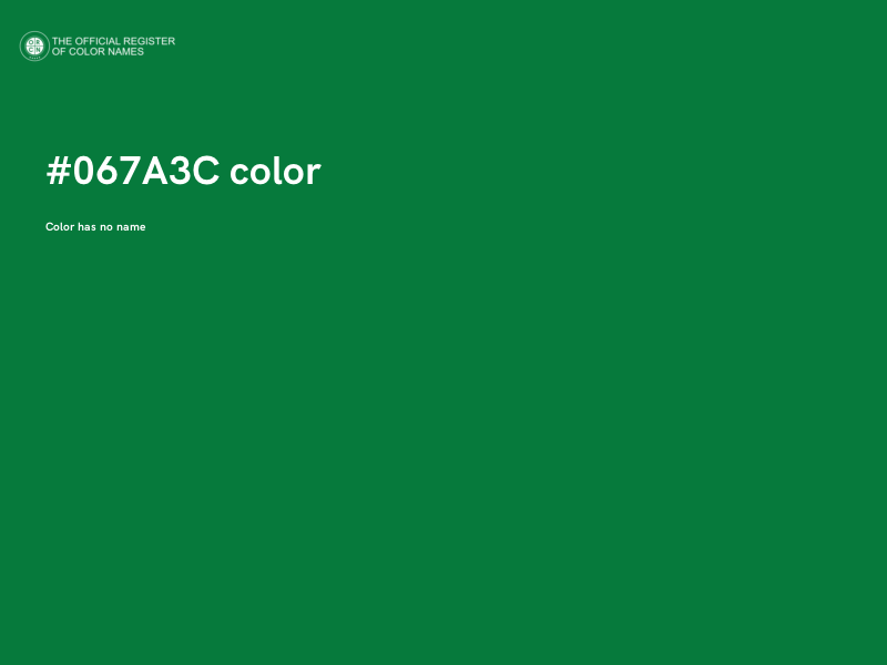 #067A3C color image