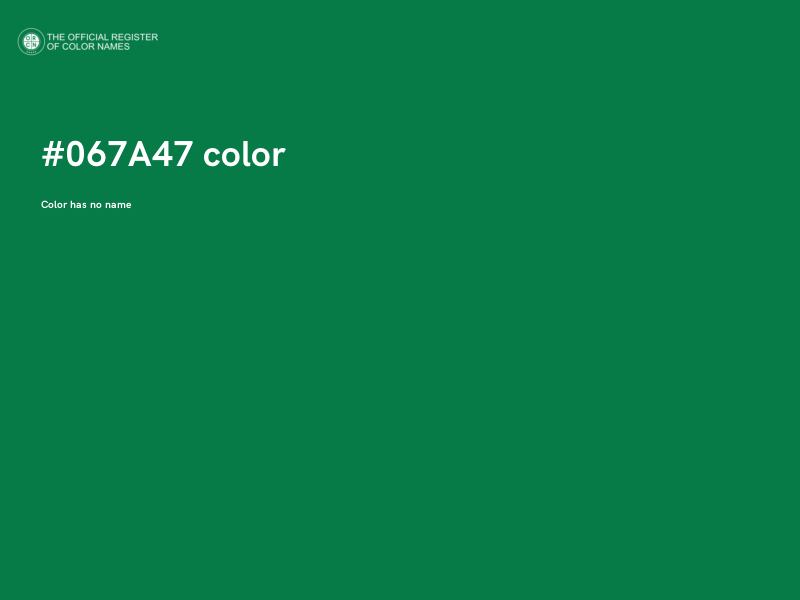 #067A47 color image