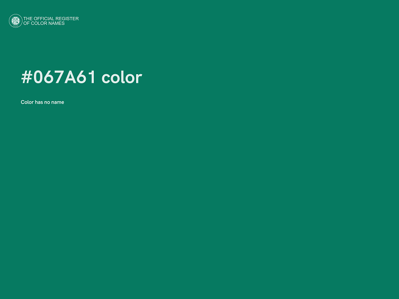 #067A61 color image