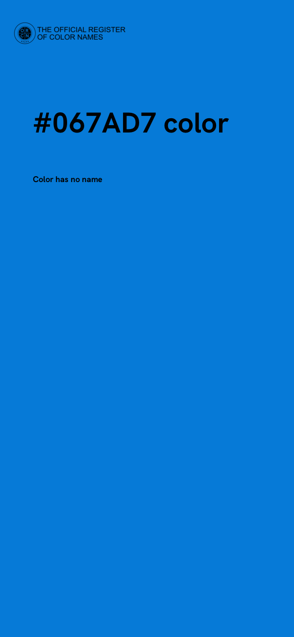 #067AD7 color image