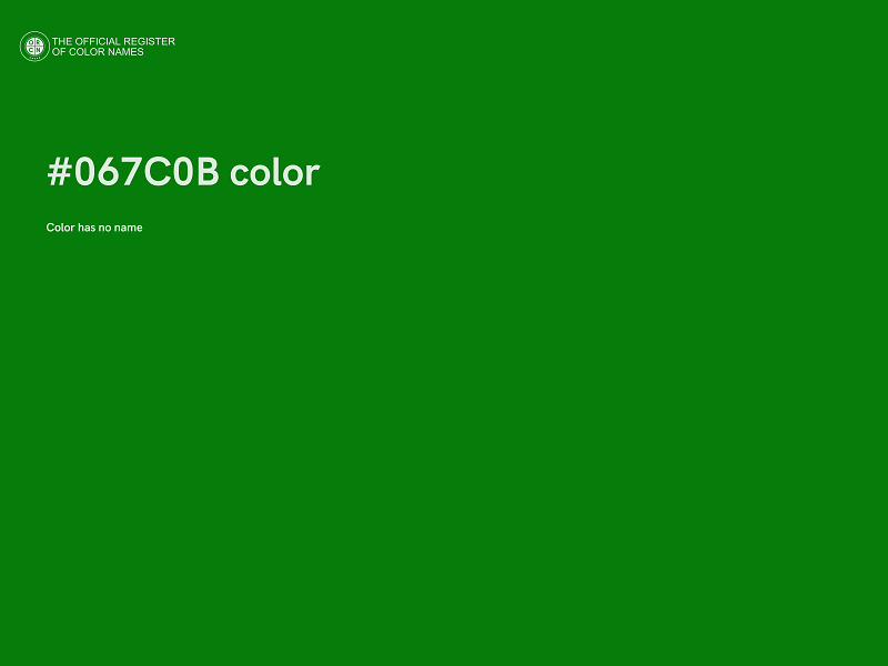 #067C0B color image