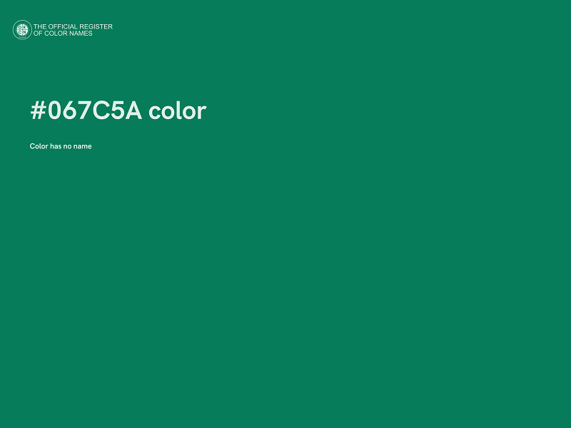 #067C5A color image
