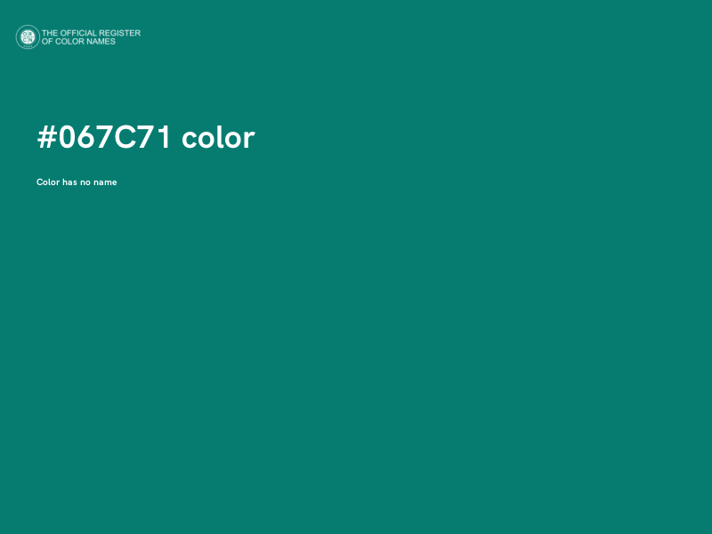 #067C71 color image