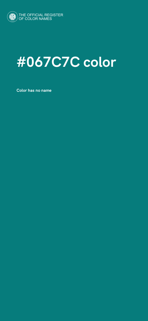 #067C7C color image