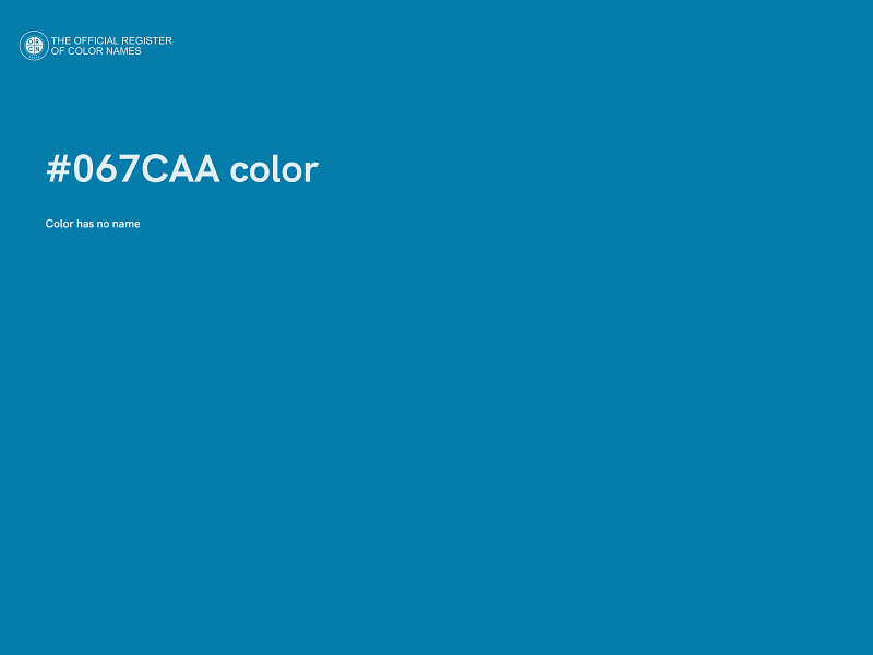 #067CAA color image