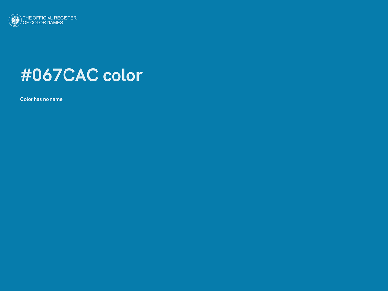 #067CAC color image