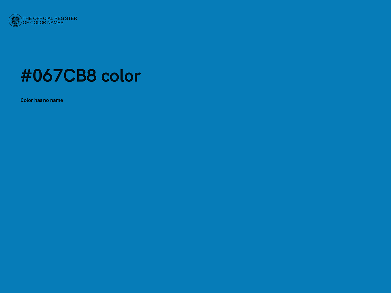 #067CB8 color image