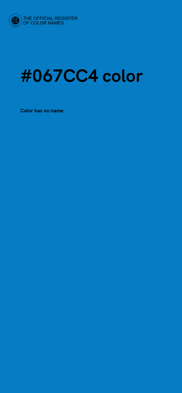 #067CC4 color image