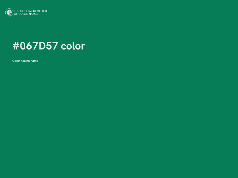 #067D57 color image