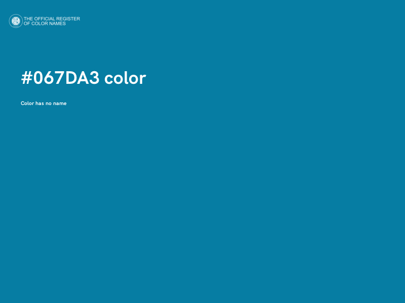 #067DA3 color image