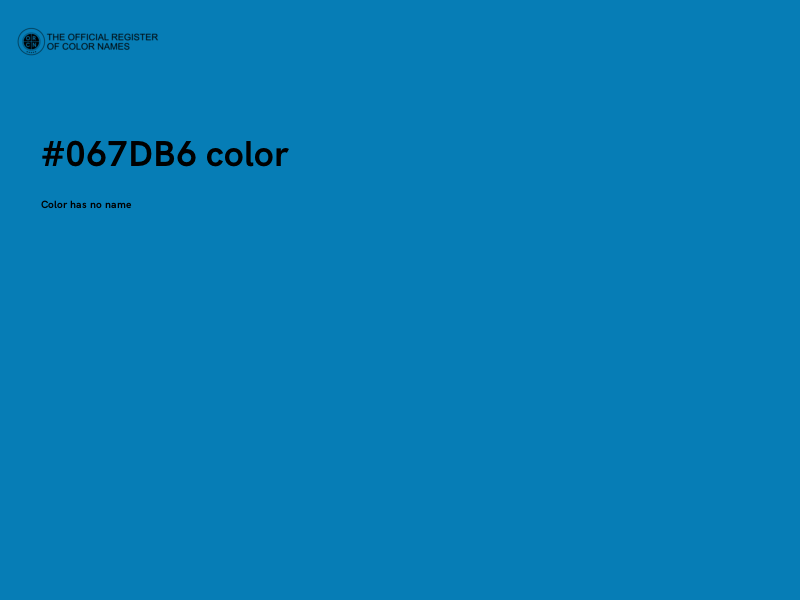 #067DB6 color image