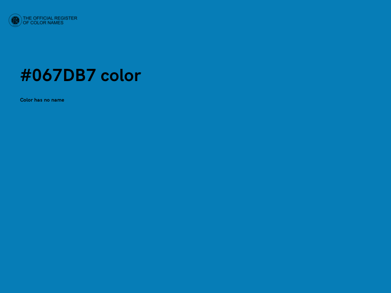 #067DB7 color image