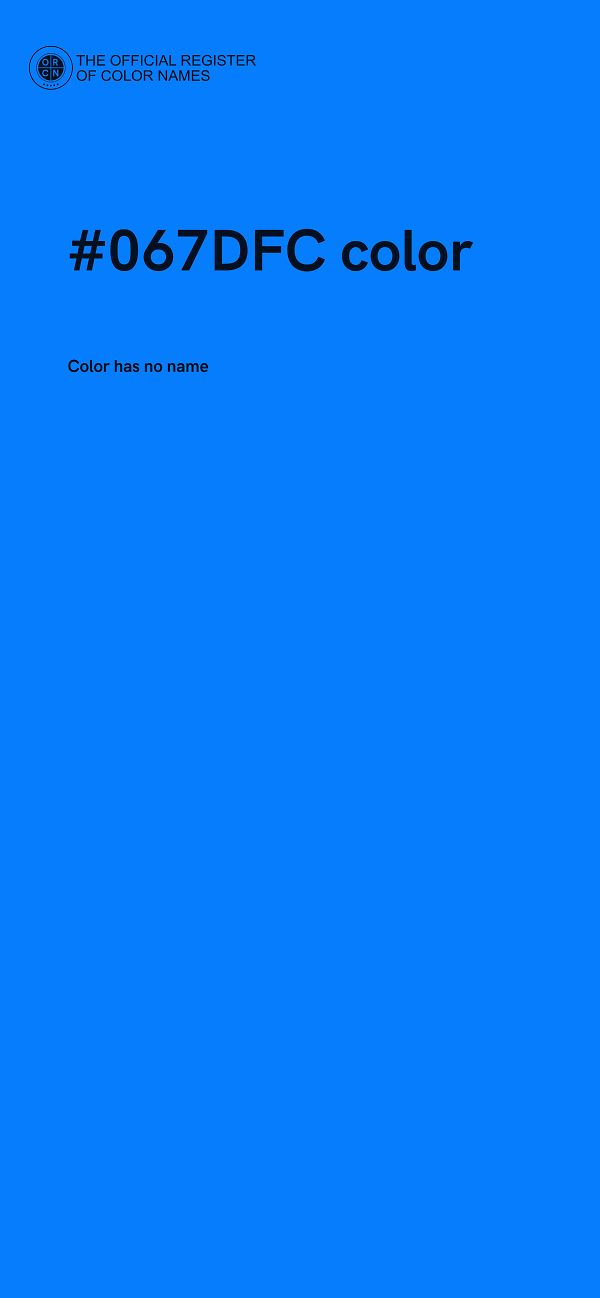 #067DFC color image