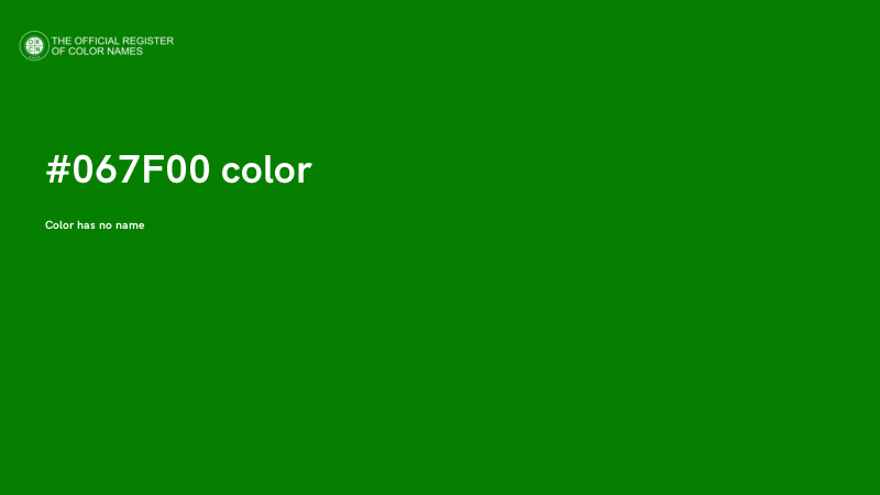#067F00 color image