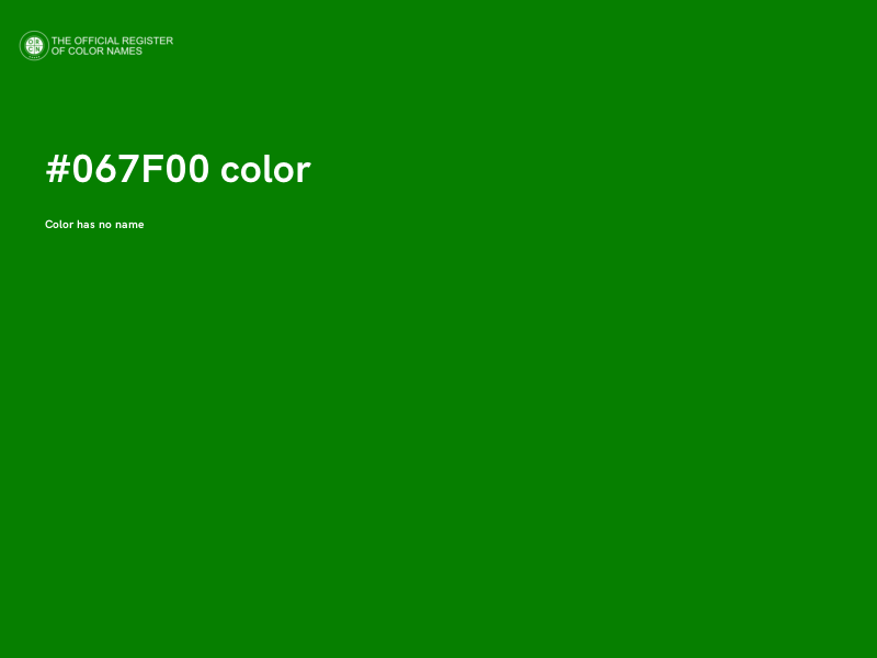 #067F00 color image
