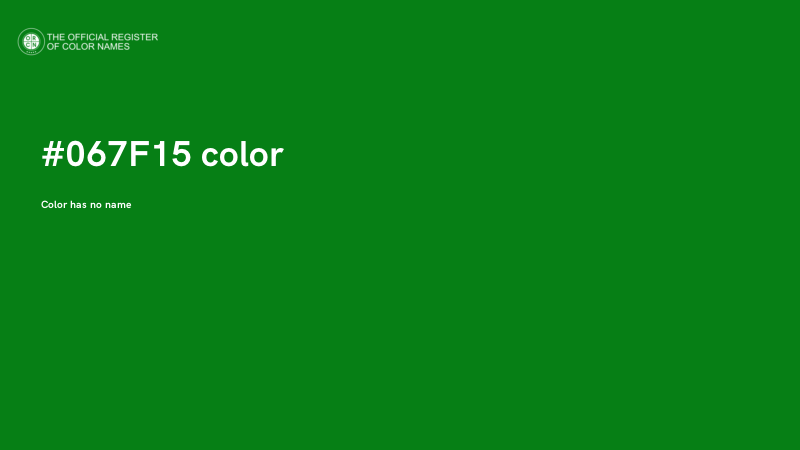 #067F15 color image