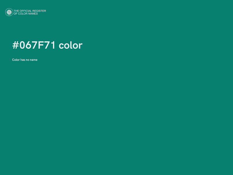 #067F71 color image