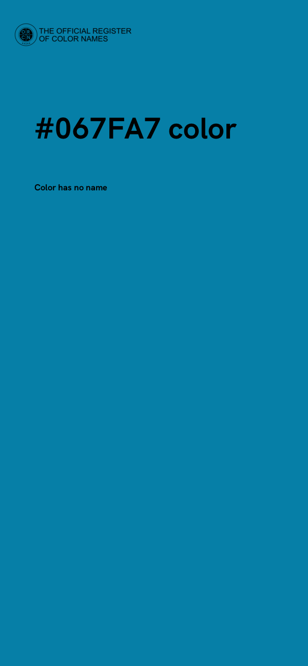 #067FA7 color image