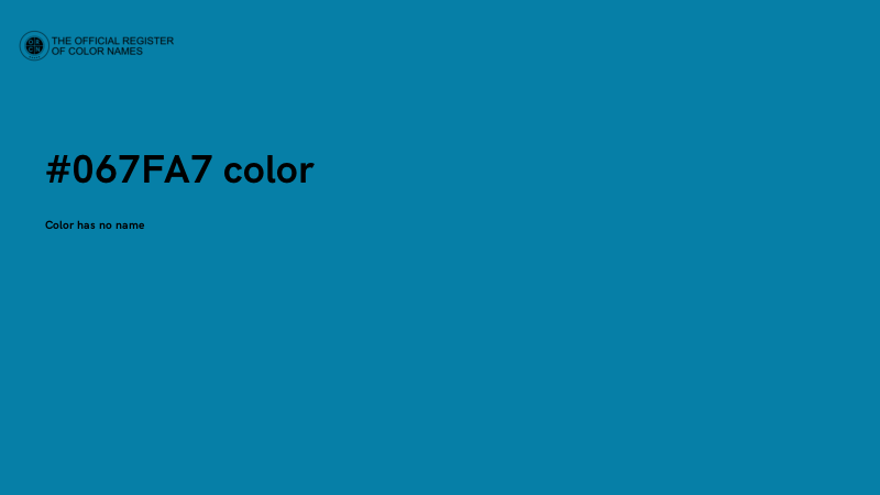 #067FA7 color image