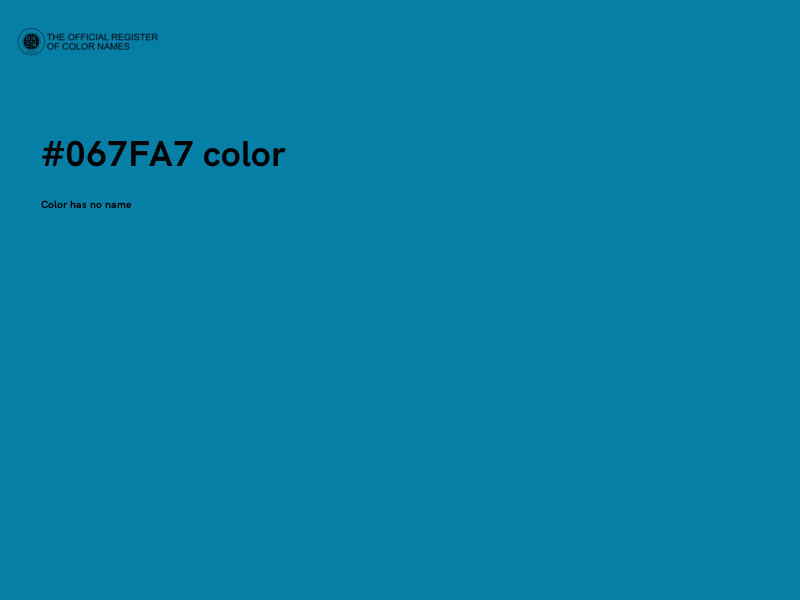 #067FA7 color image