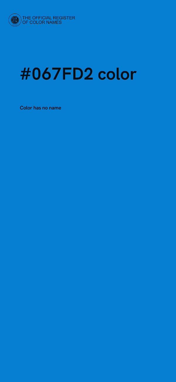 #067FD2 color image