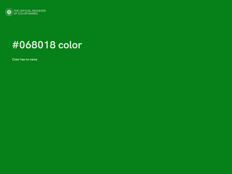 #068018 color image