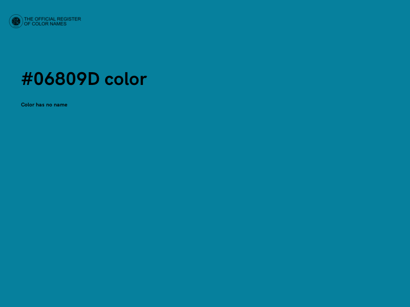 #06809D color image
