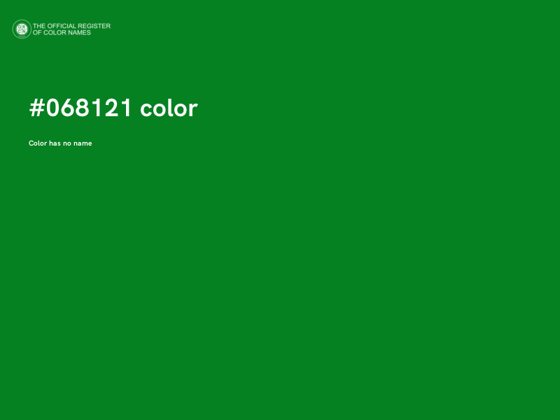 #068121 color image