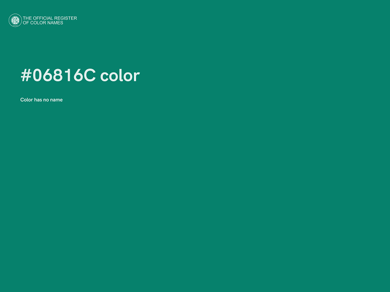#06816C color image