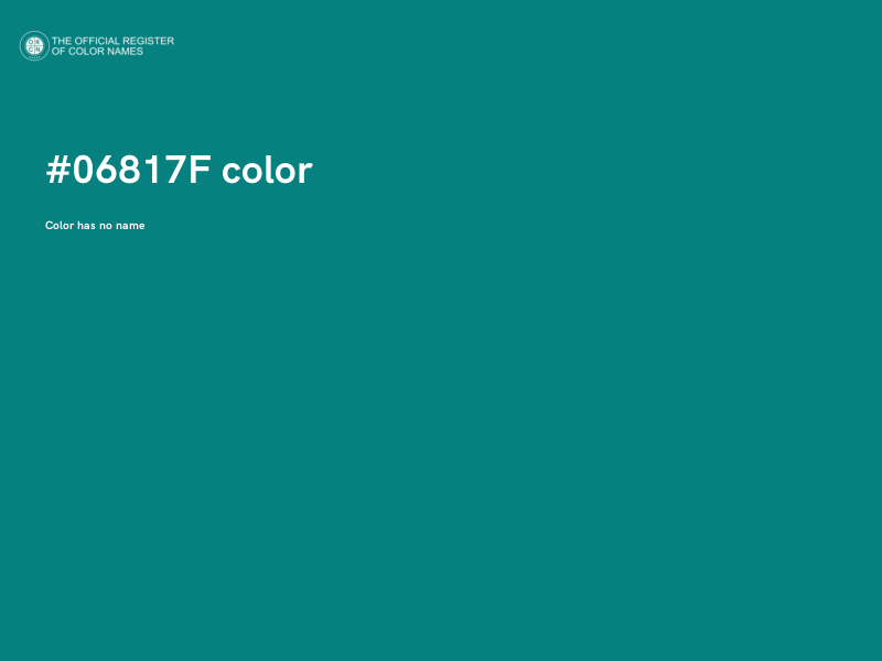 #06817F color image