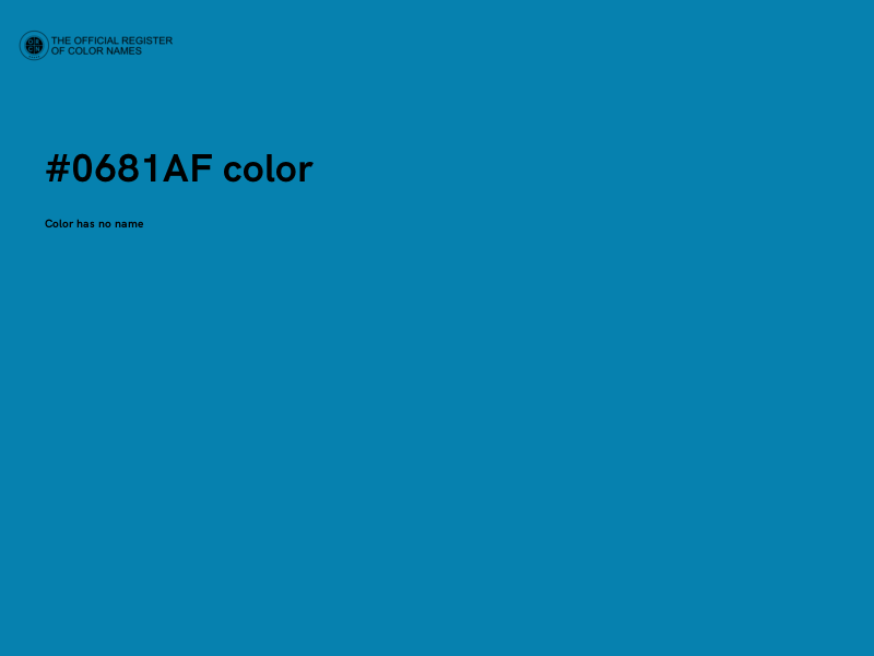 #0681AF color image