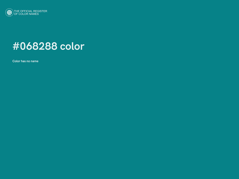 #068288 color image