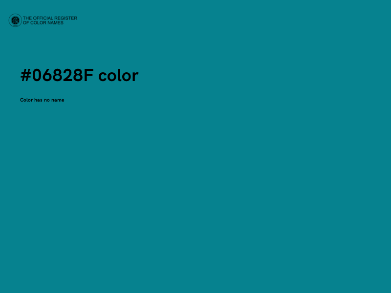 #06828F color image