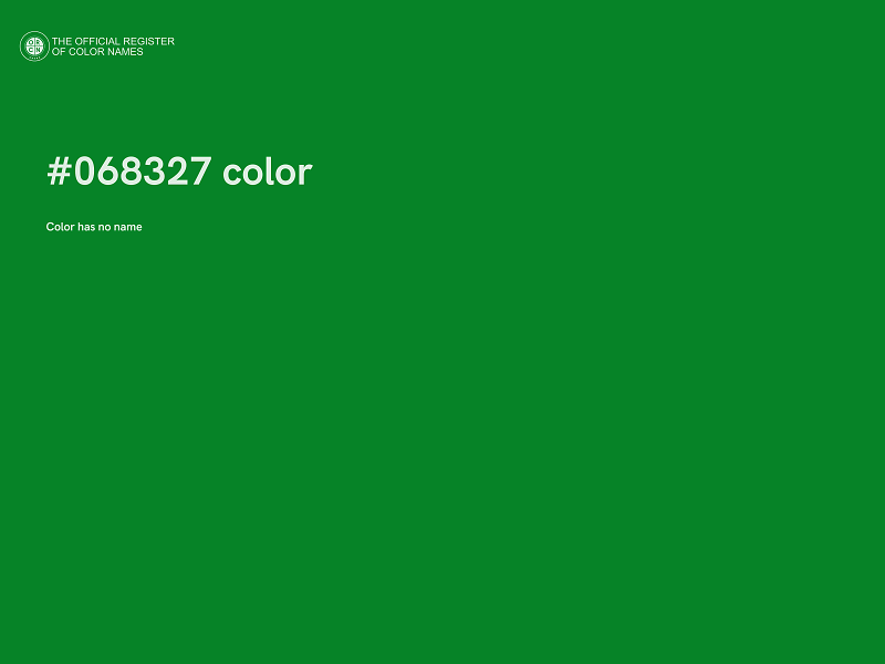 #068327 color image