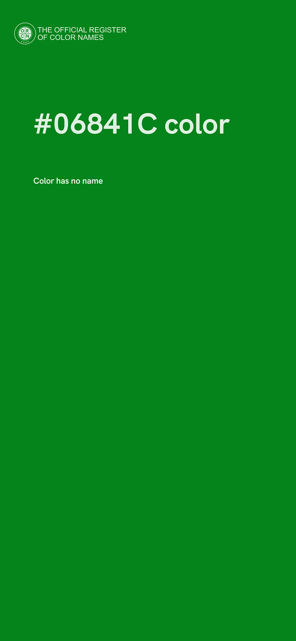 #06841C color image