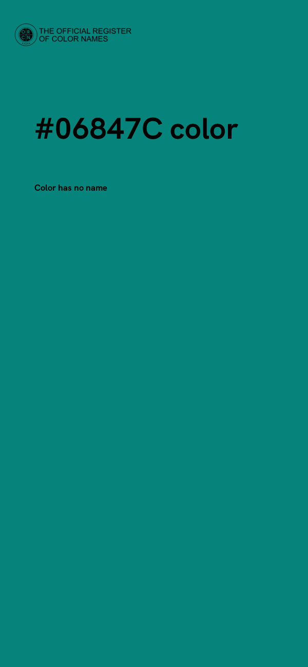 #06847C color image