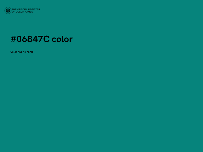 #06847C color image