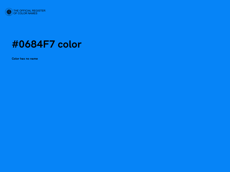 #0684F7 color image