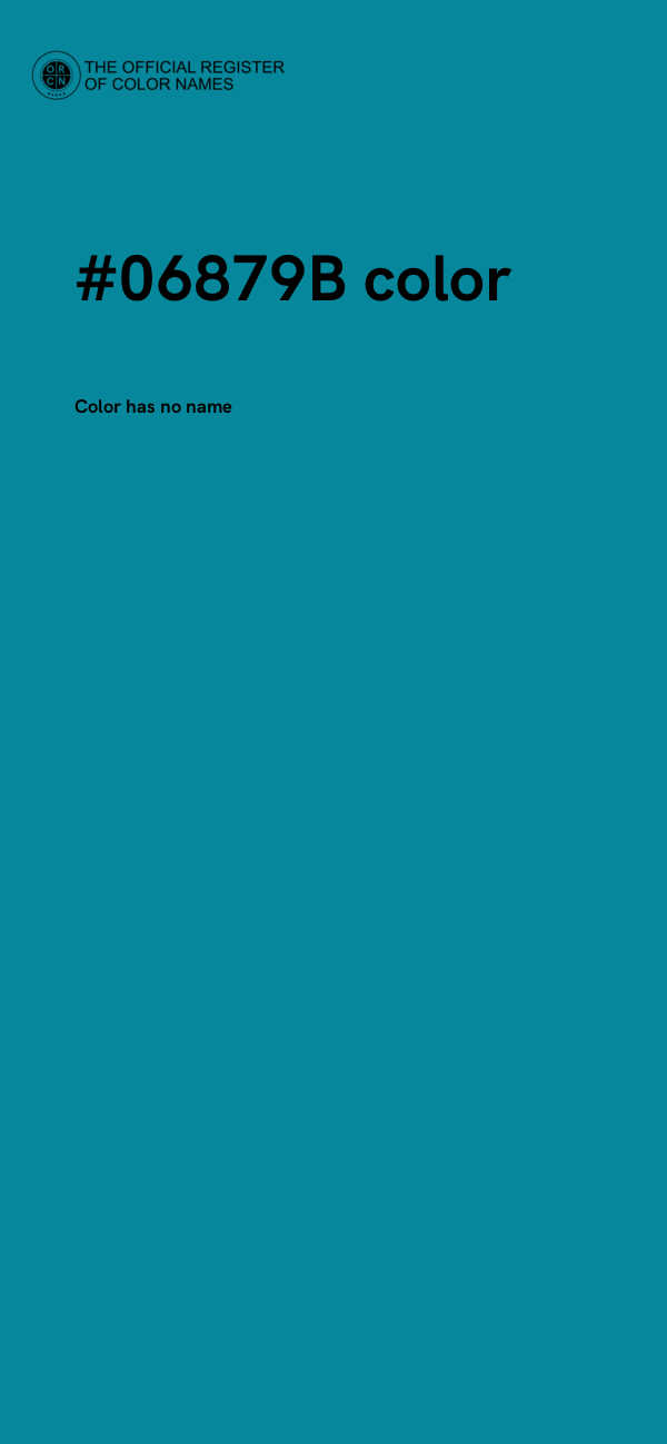#06879B color image