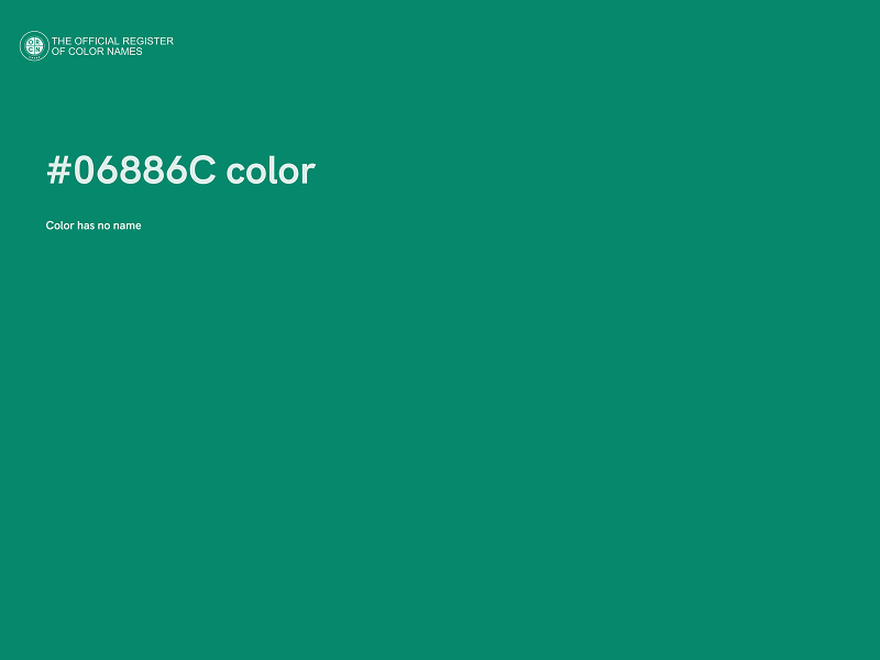 #06886C color image