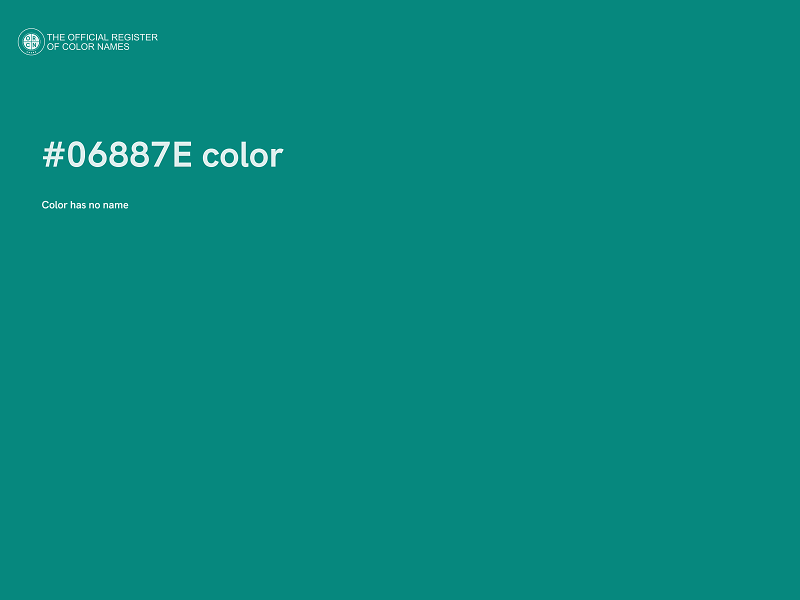#06887E color image