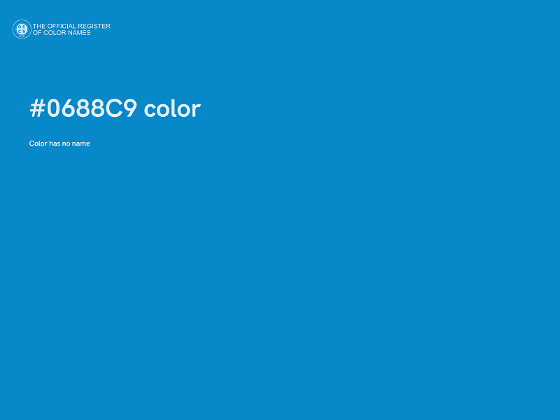#0688C9 color image