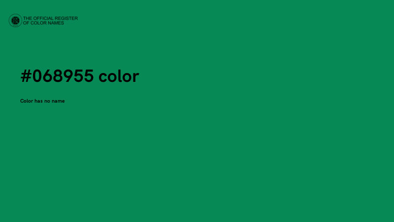 #068955 color image